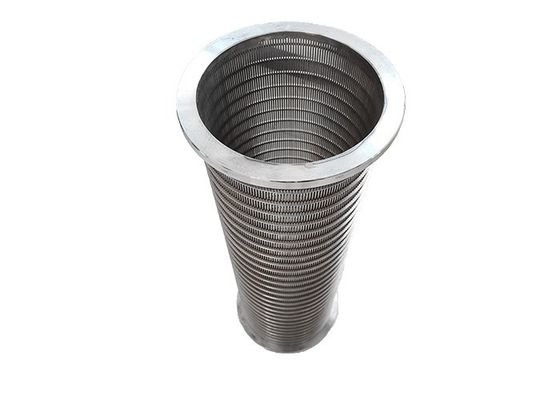 ISO9001 Low Carbon SS304L Wedge Wire Screen Filter For Water Well