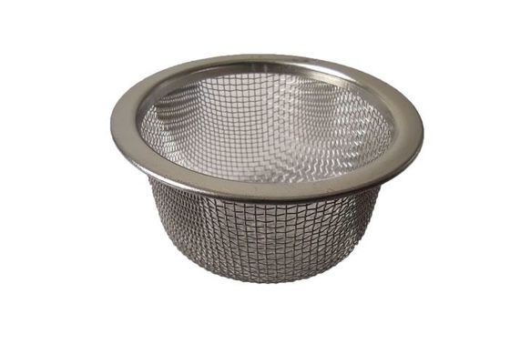 Long Life 10mesh 0.8mm Woven Wire Mesh Filter , Metal Coffee Strainer Silver
